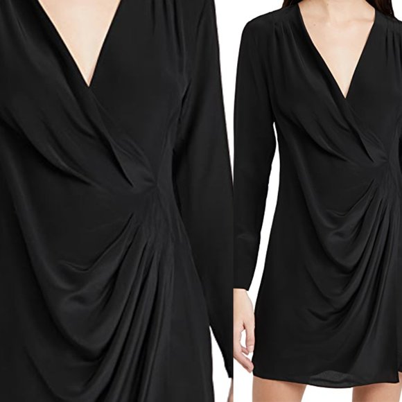 NWOT Club Monaco SILK Wrap Dress! 12, Large - Picture 3 of 5